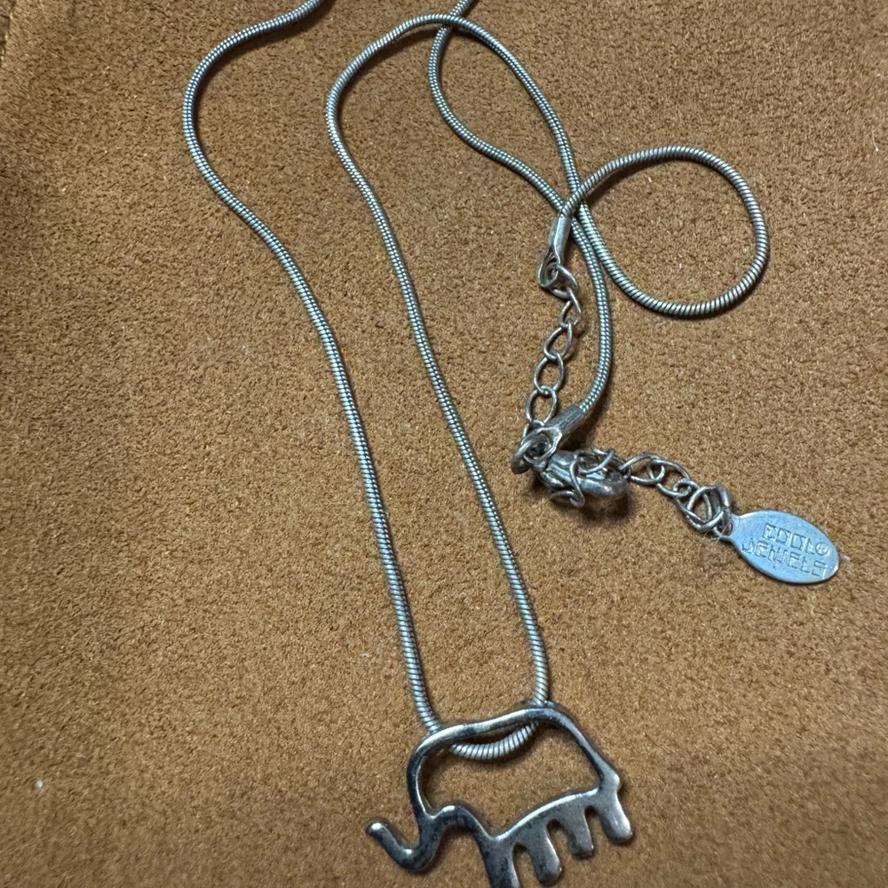 Silver Elephant Pendant Necklace Cool Jewels